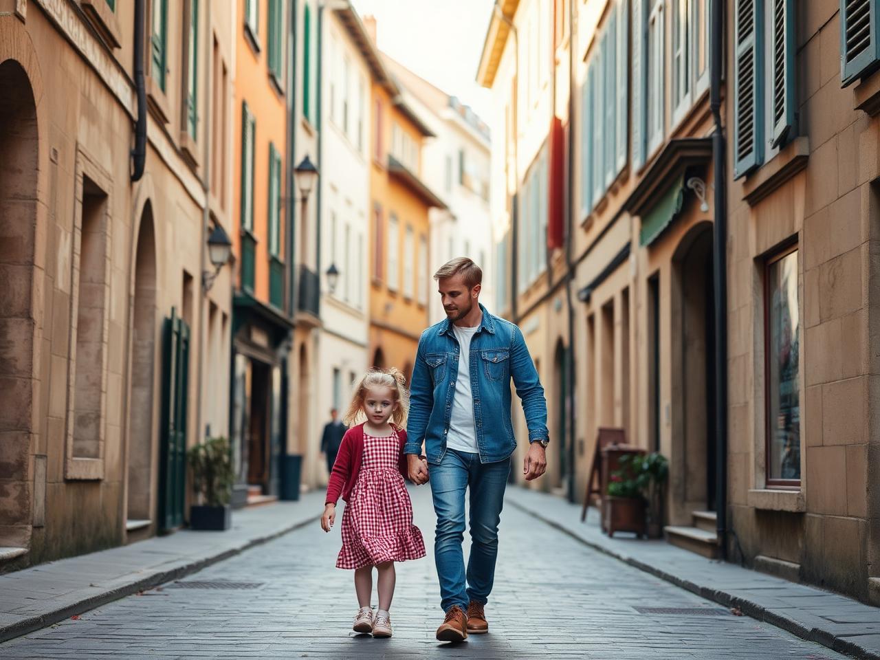 Familie in der Stadt